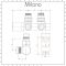 Milano - Chrome Thermostatic H-Block Angled Radiator Valves - 15mm Copper Euro Cone Adapters