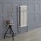 Milano Elizabeth - Chrome and White Traditional Heated Towel Rail - 1130mm x 553mm