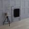 Milano Elizabeth - Black and Chrome Traditional Heated Towel Rail - 960mm x 675mm (With Overhanging Rail)