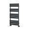 Milano Lustro - Designer Anthracite Flat Panel Heated Towel Rail - 975mm x 450mm