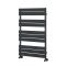 Milano Lustro - Designer Anthracite Flat Panel Heated Towel Rail - 975mm x 600mm