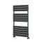 Milano Lustro - Designer Anthracite Flat Panel Heated Towel Rail - 1200mm x 600mm