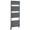 Milano Lustro Dual Fuel - Designer Anthracite Flat Panel Heated Towel Rail - 1500mm x 600mm