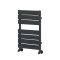 Milano Lustro - Designer Anthracite Flat Panel Heated Towel Rail - 600mm x 400mm