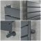 Milano Lustro - Designer Anthracite Flat Panel Heated Towel Rail - Choice of Size