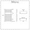 Milano Arno - Chrome Bar on Bar Heated Towel Rail - 730mm x 450mm