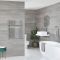Milano Arno Electric - Chrome Bar on Bar Heated Towel Rail - 730mm x 450mm