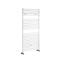 Milano Arno - White Bar on Bar Heated Towel Rail - 1190mm x 450mm