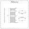 Milano Arno - White Bar on Bar Heated Towel Rail - 1190mm x 450mm