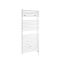 Milano Arno Electric - White Bar on Bar Heated Towel Rail - 1190mm x 450mm