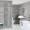 Milano Arno Electric - Chrome Bar on Bar Heated Towel Rail - Choice of Size and Heating Element