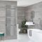 Milano Arno Electric - Chrome Bar on Bar Heated Towel Rail - 1738mm x 450mm