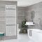 Milano Arno - White Bar on Bar Heated Towel Rail - 1738mm x 450mm