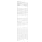 Milano Arno Electric - White Bar on Bar Heated Towel Rail - 1738mm x 450mm
