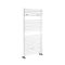 Milano Arno - White Bar on Bar Heated Towel Rail - 1190mm x 600mm