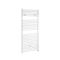 Milano Arno Electric - White Bar on Bar Heated Towel Rail - 1190mm x 600mm