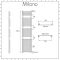 Milano Arno Electric - Chrome Bar on Bar Heated Towel Rail - 1738mm x 600mm