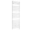 Milano Arno Electric - White Bar on Bar Heated Towel Rail - 1738mm x 600mm