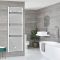 Milano Arno Electric - White Bar on Bar Heated Towel Rail - 1738mm x 600mm