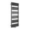 Milano Bow - Black D-Bar Heated Towel Rail - Choice of Size
