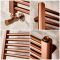 Milano Esk - Brushed Copper Flat Heated Towel Rail - Choice of Size