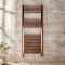 Milano Esk - Brushed Copper Flat Heated Towel Rail - Choice of Size
