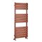 Milano Lustro - Designer Brushed Copper Flat Panel Heated Towel Rail - Choice of Size