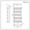 Milano Bow - Anthracite D-Bar Central Connection Heated Towel Rail - 1269mm x 600mm