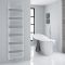 Milano Bow - White D-Bar Heated Towel Rail - 1800mm x 500mm