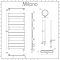 Milano Lustro Dual Fuel - Designer Chrome Flat Panel Heated Towel Rail - 1000mm x 450mm
