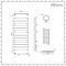 Milano x ECOSO Lustro Electric - Chrome Flat Panel Designer Heated Towel Rail - 1000mm x 600mm - with Thermostatic Wi-Fi Heating Element