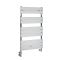 Milano Lustro Dual Fuel - Designer Chrome Flat Panel Heated Towel Rail - 1000mm x 600mm