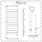 Milano Lustro Dual Fuel - Designer Chrome Flat Panel Heated Towel Rail - 1000mm x 600mm