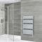 Milano x ECOSO Lustro Electric - Chrome Flat Panel Designer Heated Towel Rail - 1000mm x 600mm - with Thermostatic Wi-Fi Heating Element