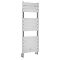 Milano Lustro Dual Fuel - Designer Chrome Flat Panel Heated Towel Rail - 1213mm x 450mm