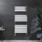 Milano Lustro Dual Fuel - Designer Chrome Flat Panel Heated Towel Rail - 1213mm x 600mm
