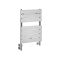 Milano Lustro Dual Fuel - Designer Chrome Flat Panel Heated Towel Rail - 620mm x 450mm