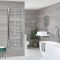 Milano - Curved Heated Towel Rail - Choice of Finish and Size