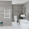 Milano - Curved Heated Towel Rail - Choice of Finish and Size