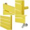 Milano Lustro - Designer Flat Panel Heated Towel Rail - Choice of Size and Finish