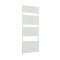 Milano Lustro Electric - Designer White Flat Panel Heated Towel Rail - Choice of Size, Heating Element and Cable Cover