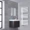 Lazzarini Way Bari - Mineral White Designer Heated Towel Rail - 1120mm x 500mm