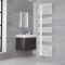 Lazzarini Way Bari - Mineral White Designer Heated Towel Rail - 1700mm x 500mm