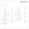 Lazzarini Way Shanghai - Matt Black Designer Radiator - 1734mm x 567mm