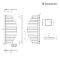 Lazzarini Way Spinnaker - Mineral White Designer Heated Towel Rail - 1100mm x 483mm