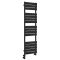Milano Lustro Dual Fuel - Designer Black Flat Panel Heated Towel Rail - 1500mm x 450mm