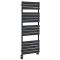 Milano Lustro Dual Fuel - Designer Black Flat Panel Heated Towel Rail - 1500mm x 600mm