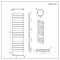 Milano x ECOSO Lustro - Electric Black Flat Panel Designer Heated Towel Rail - 1500mm x 600mm