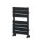 Milano Lustro - Black Flat Panel Designer Heated Towel Rail - 600mm x 400mm