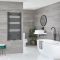 Milano Neva - Anthracite Central Connection Heated Towel Rail - 1188mm x 500mm